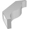 Ekena Millwork 4-in. W x 18-in. D x 24-in. H Funston Architectural Grade PVC Knee Brace BRCP04X18X24FST - alternate 3